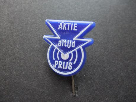 Aktie altijd Prijs winkeliersactie blauw-wit